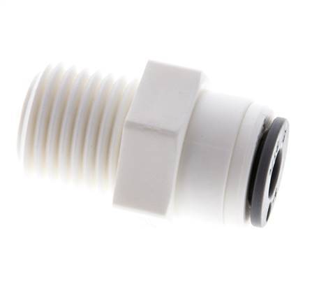 3/16'' x R1/4'' Steckverschraubung mit Außengewinde POM EPDM [10 Stück]