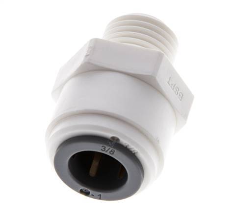 3/8'' x R1/4'' Steckverschraubung mit Außengewinde POM EPDM [5 Stück]
