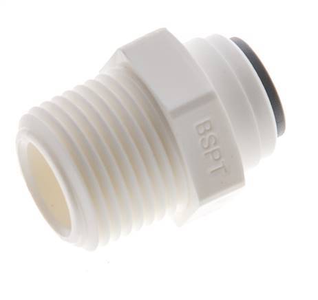 1/4'' x R3/8'' Push-in Fitting with Male Threads POM EPDM [10 Pieces]