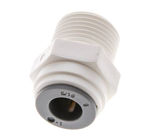 5/16'' x R3/8'' Steckverschraubung mit Außengewinde POM EPDM [5 Stück]