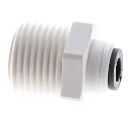 1/4'' x R1/2'' Steckverschraubung mit Außengewinde POM EPDM [5 Stück]