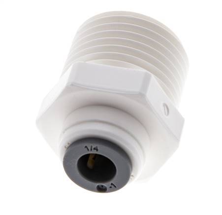 1/4'' x R1/2'' Steckverschraubung mit Außengewinde POM EPDM [5 Stück]