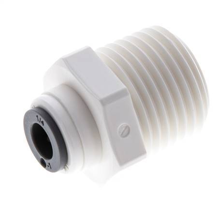 1/4'' x R1/2'' Steckverschraubung mit Außengewinde POM EPDM [5 Stück]