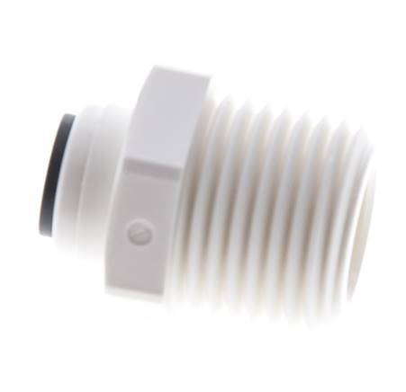 1/4'' x R1/2'' Steckverschraubung mit Außengewinde POM EPDM [5 Stück]