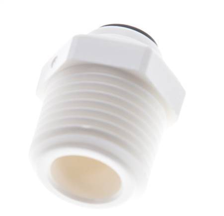 1/4'' x R1/2'' Steckverschraubung mit Außengewinde POM EPDM [5 Stück]