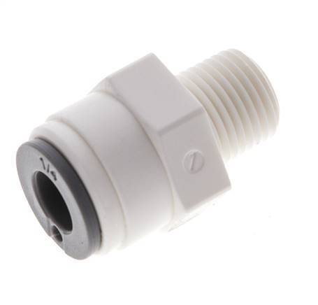 1/4'' x 1/8'' NPT Steckverschraubung mit Außengewinde POM EPDM [10 Stück]