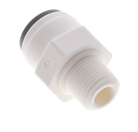 1/4'' x 1/8'' NPT Steckverschraubung mit Außengewinde POM EPDM [10 Stück]