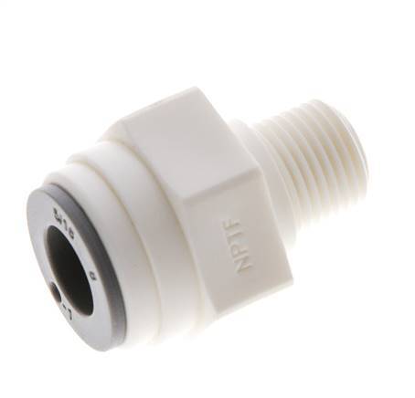 5/16'' x 1/8'' NPT Steckverschraubung mit Außengewinde POM EPDM [10 Stück]