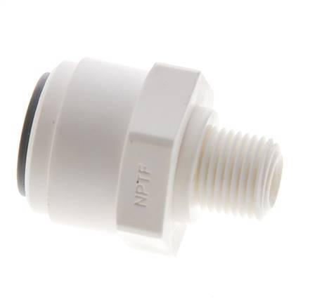 3/8'' x 1/8'' NPT Steckverschraubung mit Außengewinde POM EPDM [5 Stück]