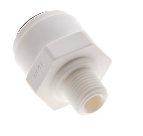 3/8'' x 1/8'' NPT Steckverschraubung mit Außengewinde POM EPDM [5 Stück]