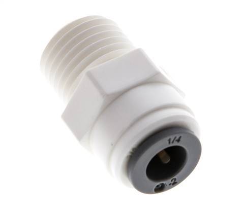 1/4'' x 1/4'' NPT Steckverschraubung mit Außengewinde POM EPDM [10 Stück]