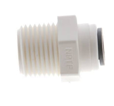 1/4'' x 3/8'' NPT Push-in Fitting with Male Threads POM EPDM [10 Pieces]