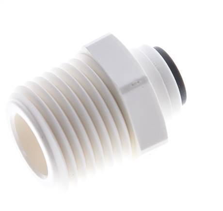 1/4'' x 1/2'' NPT Steckverschraubung mit Außengewinde POM EPDM [5 Stück]