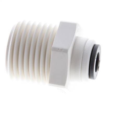 1/4'' x 1/2'' NPT Steckverschraubung mit Außengewinde POM EPDM [5 Stück]