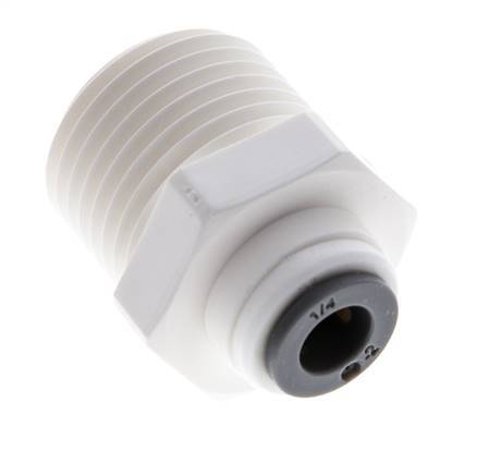 1/4'' x 1/2'' NPT Steckverschraubung mit Außengewinde POM EPDM [5 Stück]