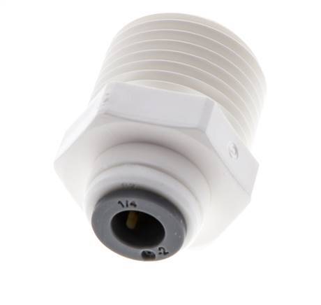 1/4'' x 1/2'' NPT Steckverschraubung mit Außengewinde POM EPDM [5 Stück]