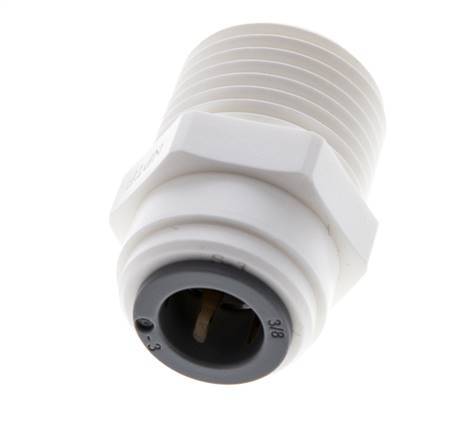 3/8'' x 1/2'' NPT Push-in Fitting with Male Threads POM EPDM [5 Pieces]