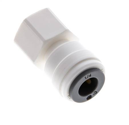 1/4'' x 1/8'' NPT Push-in Fitting with Female Threads POM EPDM [10 Pieces]
