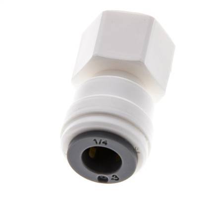 1/4'' x 1/8'' NPT Push-in Fitting with Female Threads POM EPDM [10 Pieces]