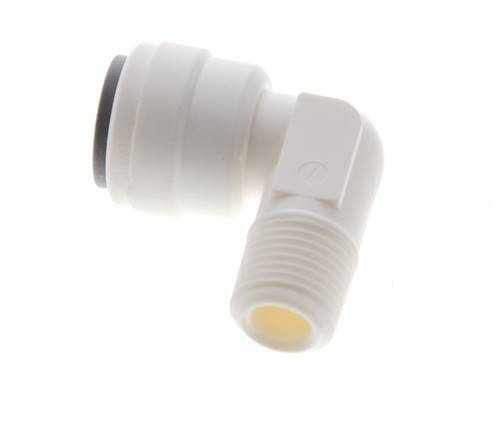 1/4'' x R1/8'' 90-Grad-Winkel-Steckverschraubung mit Außengewinde POM EPDM [10 Stück]