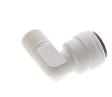 1/4'' x R1/8'' 90-Grad-Winkel-Steckverschraubung mit Außengewinde POM EPDM [10 Stück]