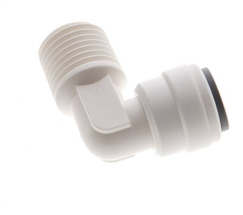 1/4'' x R1/4'' 90-Grad-Winkel-Steckverschraubung mit Außengewinde POM EPDM [10 Stück]