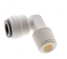 1/4'' x R1/4'' 90-Grad-Winkel-Steckverschraubung mit Außengewinde POM EPDM [10 Stück]