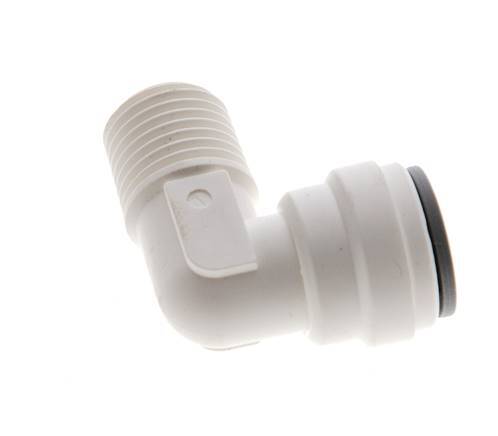 5/16'' x R1/4'' 90deg Elbow Push-in Fitting with Male Threads POM EPDM [5 Pieces]