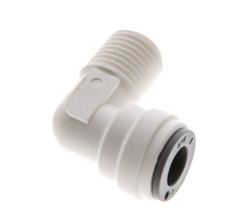 5/16'' x R1/4'' 90deg Elbow Push-in Fitting with Male Threads POM EPDM [5 Pieces]