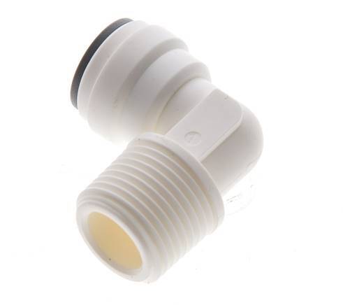 5/16'' x R3/8'' 90deg Elbow Push-in Fitting with Male Threads POM EPDM [5 Pieces]