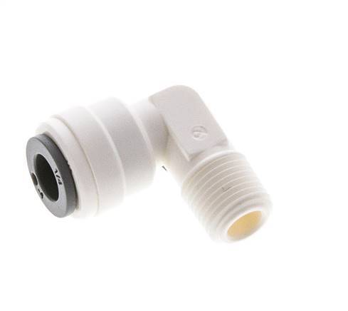 1/4'' x 1/8'' NPT 90deg Elbow Push-in Fitting with Male Threads POM EPDM [10 Pieces]