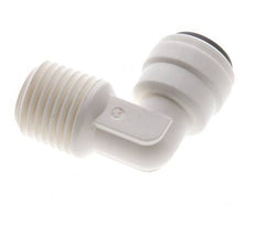 1/4'' x 1/4'' NPT 90deg Elbow Push-in Fitting with Male Threads POM EPDM [10 Pieces]