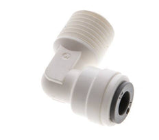 1/4'' x 1/4'' NPT 90deg Elbow Push-in Fitting with Male Threads POM EPDM [10 Pieces]