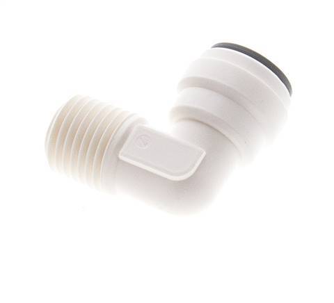 5/16'' x 1/4'' NPT 90-Grad-Winkel-Steckverschraubung mit Außengewinde POM EPDM [5 Stück]