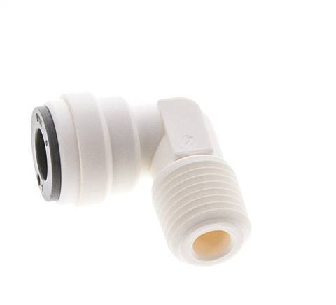 5/16'' x 1/4'' NPT 90-Grad-Winkel-Steckverschraubung mit Außengewinde POM EPDM [5 Stück]