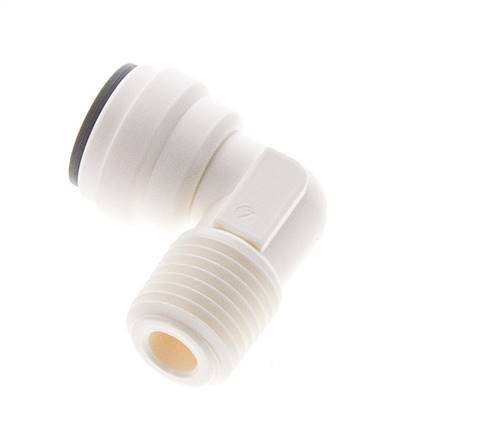 5/16'' x 1/4'' NPT 90-Grad-Winkel-Steckverschraubung mit Außengewinde POM EPDM [5 Stück]