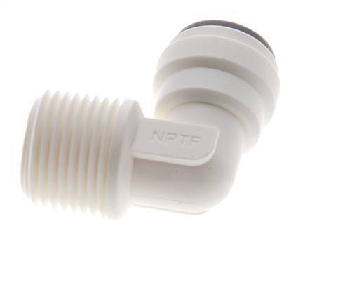 5/16'' x 3/8'' NPT 90-Grad-Steckverschraubung mit Außengewinde POM EPDM [5 Stück]