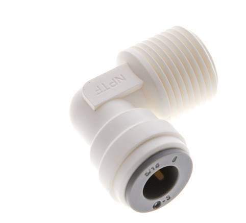 5/16'' x 3/8'' NPT 90-Grad-Steckverschraubung mit Außengewinde POM EPDM [5 Stück]