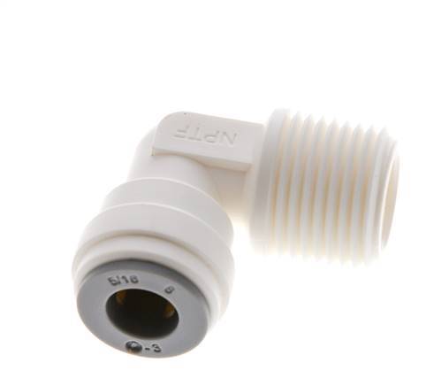 5/16'' x 3/8'' NPT 90-Grad-Steckverschraubung mit Außengewinde POM EPDM [5 Stück]
