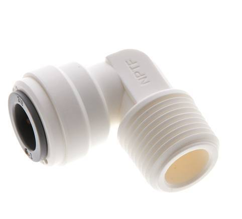 3/8'' x 3/8'' NPT 90-Grad-Steckverschraubung mit Außengewinde POM EPDM [5 Stück]