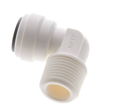3/8'' x 3/8'' NPT 90-Grad-Steckverschraubung mit Außengewinde POM EPDM [5 Stück]