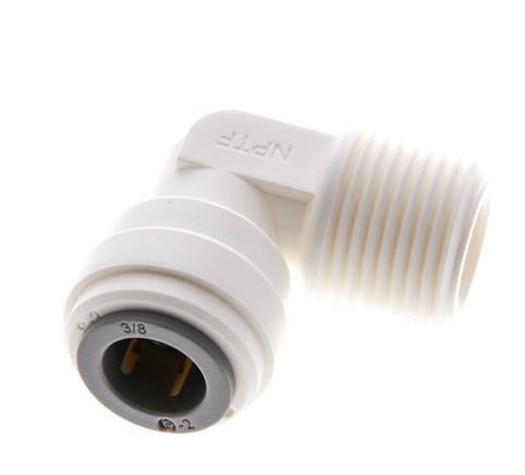 3/8'' x 3/8'' NPT 90-Grad-Steckverschraubung mit Außengewinde POM EPDM [5 Stück]