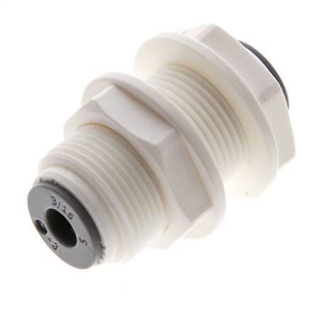 3/16'' Push-in Fitting POM EPDM Bulkhead [2 Pieces]