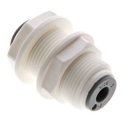 3/16'' Push-in Fitting POM EPDM Bulkhead [2 Pieces]