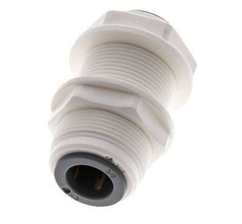 3/8'' Push-in Fitting POM EPDM Bulkhead [2 Pieces]