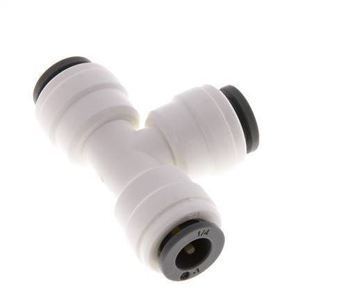 1/4'' Tee Push-in Fitting POM EPDM FDA [2 Pieces]