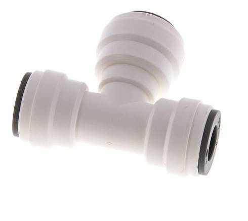 5/16'' x 3/8'' Tee Push-in Fitting POM EPDM FDA [2 Pieces]