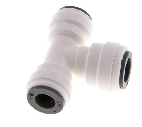5/16'' x 3/8'' T-Stück Einsteckverschraubung POM EPDM FDA [2 Stück]