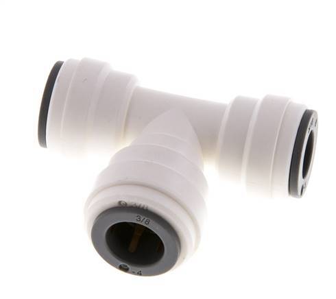 5/16'' x 3/8'' T-Stück Einsteckverschraubung POM EPDM FDA [2 Stück]