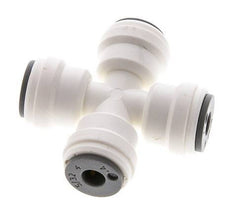 5/32'' Kreuzsteckfitting POM EPDM FDA [2 Stück]